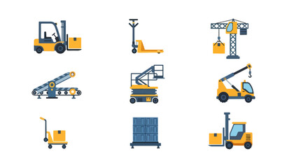 Various industrial machinery illustrations