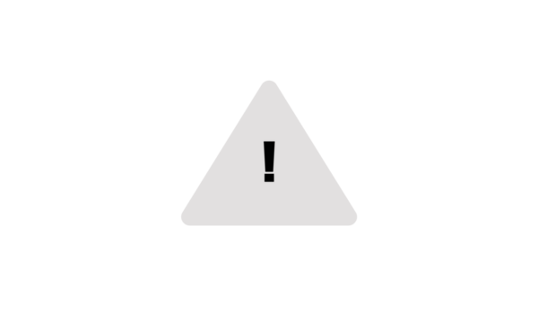Warning sign symbol and danger or error notification icon on White background 
