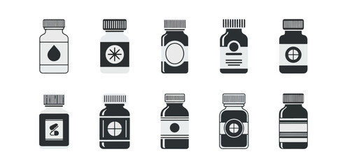 Various medicine bottles