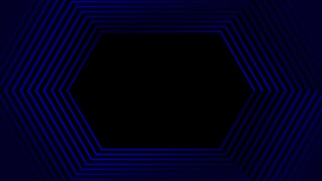 Abstract background hexagon line animation futuristic style