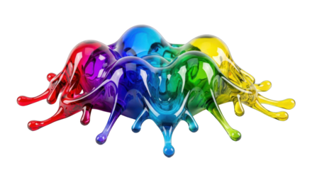 Colorful paint splash art design.