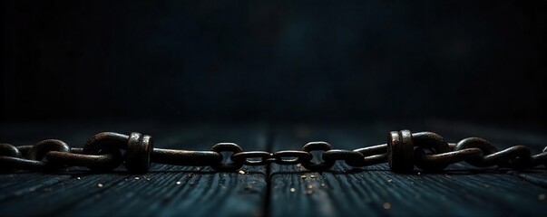 Shackled A Symbolic Image of Slaverys Oppressive Weight and Restriction