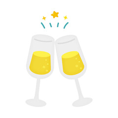 乾杯　シャンパン