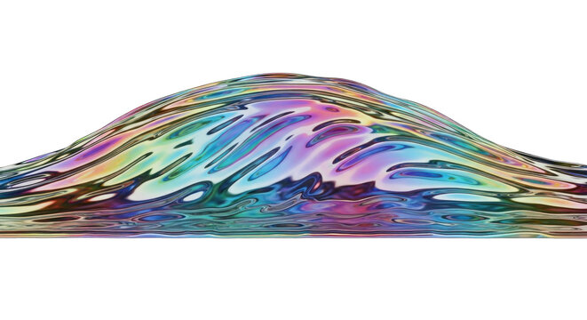 Abstract Rainbow Wave Form.