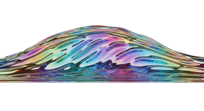 Abstract Rainbow Wave Form.
