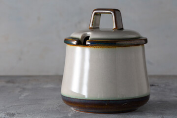 Tema Sugar Pot Denmark Stoneware 1980s