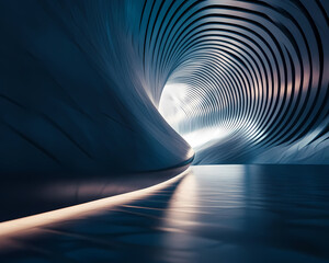 Futuristic Architectural Tunnel Interior Design