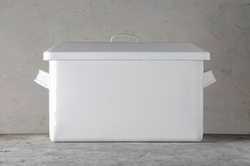 Horo Rectangular Enamel Canister with Lid Isetan Limited Edition Japan 2015 Vintage