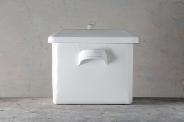 Horo Rectangular Enamel Canister with Lid Isetan Limited Edition Japan 2015 Vintage