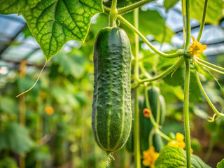 cucumbers in the garden