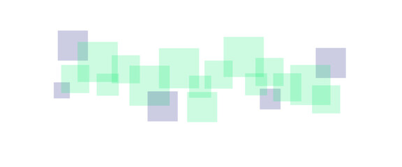 Vector modern futuristic green and soft purple geometric square shape overlapping layer on white background. Ombre green mosaic patterned background.