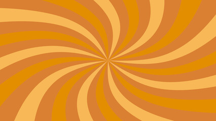 オレンジブラウンのサンバースト背景