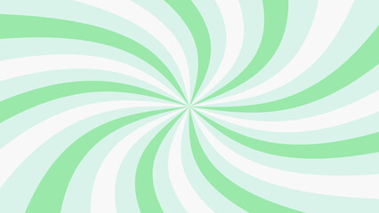 緑色のサンバースト背景のイラスト