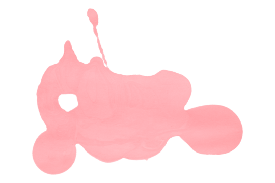 pink watercolor splash brush isolated on transparent background - Powered by Adobe