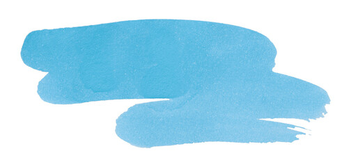 light blue watercolor background. Artistic hand paint. Isolated on transparent background.