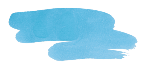 light blue watercolor background. Artistic hand paint. Isolated on transparent background.