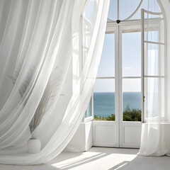 Elegant Curtain with Window View"