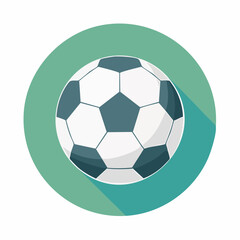 Fototapeta premium Soccer ball vector illustration icon for sports and game related designs