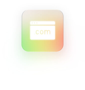 Neumorphic Web Icon 3D Website and Domain Symbol for UI Design