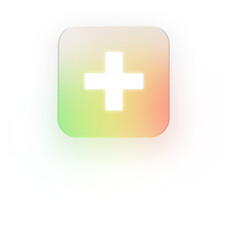 Fototapeta premium Neumorphic Plus Sign Icon 3D Add and Create Symbol for UI Design