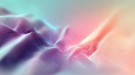 Abstract Gradient Landscape With Lines