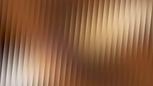 Abstract background with vertical golden brown ribbed texture and soft light