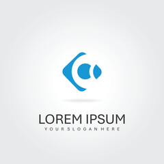 abstract business flat design logo