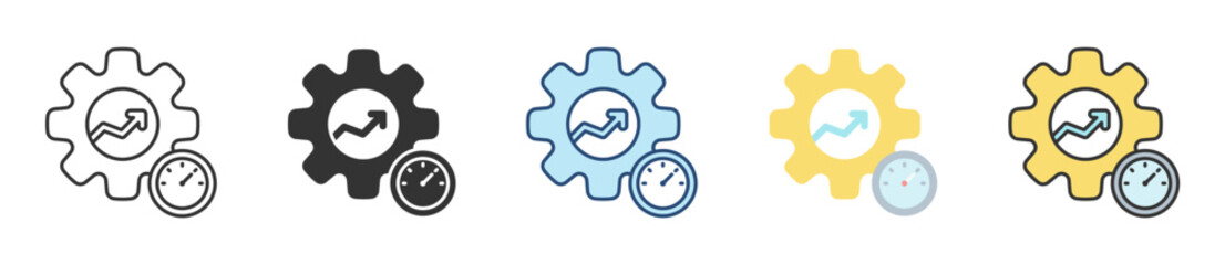 Productivity Icon Set Multiple Style Collection