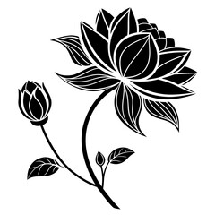 Minimalist white outline of a face on black background