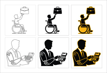 Diverse Workforce Featuring Disabled Professional And Bionic Arm Accountant Representing Inclusion And Technological Advancement