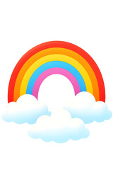 rainbow and clouds