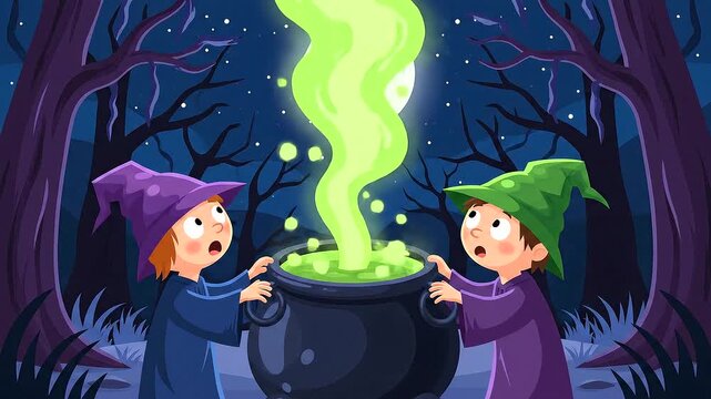 Whimsical Witches Brew - A Halloween Night Potion.