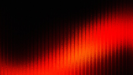 Abstract glowing red and orange light streaks with vertical texture on a dark background