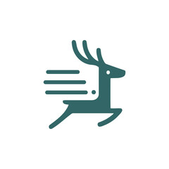 Streamlined Deer Logo Concept for Modern Brands