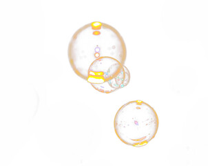 bubble transparent . soap bubbles isolated on white PNG bubble transparent .