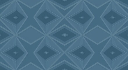 Fototapeta premium Abstract geometric pattern in a deep slate blue