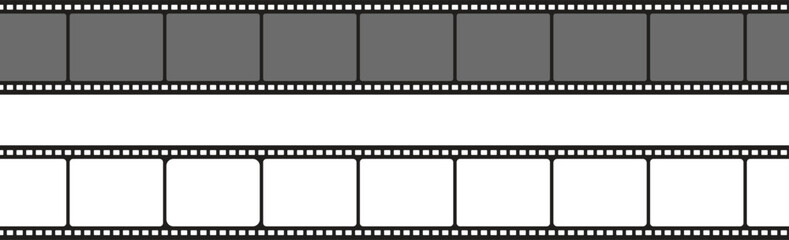 Film Strip and Film Reel Vector Design for Movie Video and Photography Media

