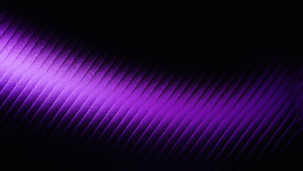 Abstract diagonal beam of vibrant purple light illuminating a textured dark surface with a subtle geometric pattern