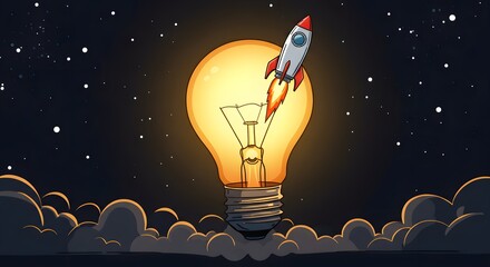 vector illustration of a light bulb