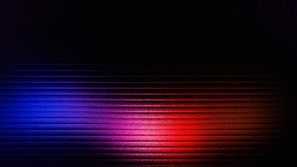 Abstract background with horizontal lines of blue and red light against a dark backdrop
