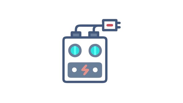  Smart Battery Charge Controller Icon for Renewables