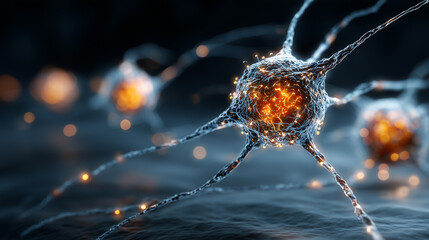 A metaphor for autoimmune disease, with the immune system mistakenly attacking the body's own healthy neurons.