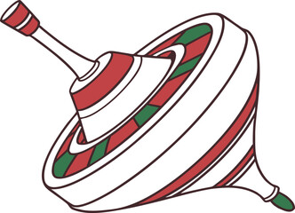 Hand drawn vector illustration of an Independence Day symbol with a cowboy hat design