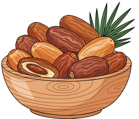 Vector illustration of dates