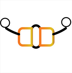 Modern Minimalist Chain Link Icon with Gradient
