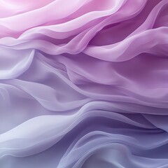 Fototapeta premium Soft flowing luxurious purple and pink silk fabric creating an elegant wavy texture and delicate rippling pattern design