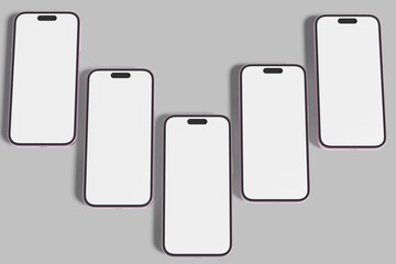 Phone Screen Mockup Your Design Blank
