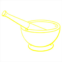 Goal Trophy Cup with Stick Illustration