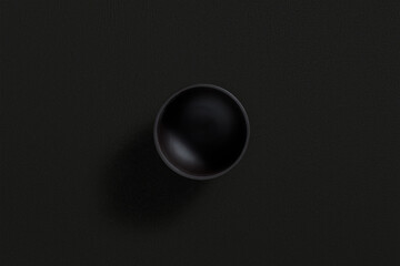 Sauce bowl on dark background