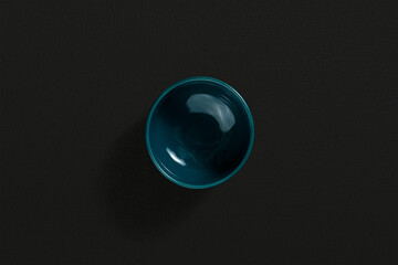 Sauce bowl on dark background